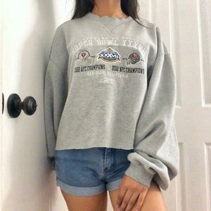 Reebok SuperBowl XXXVII Cropped Crewneck